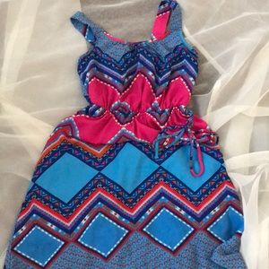 Aztec Print perfect condition dress Girls Size 8